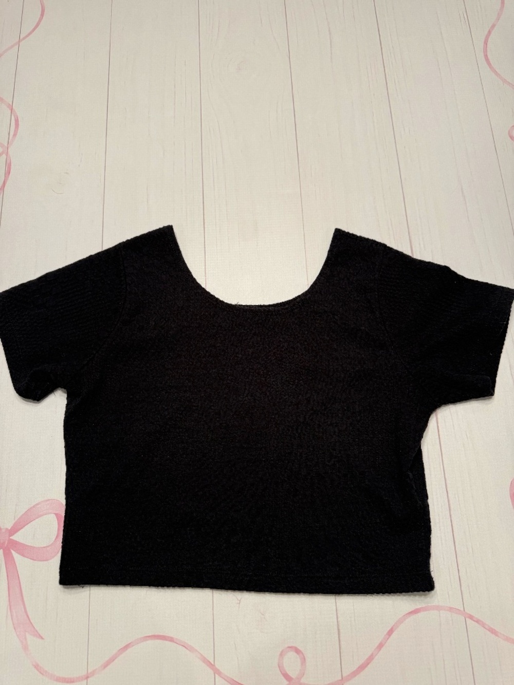 Cotton On Black Cropped Top size M